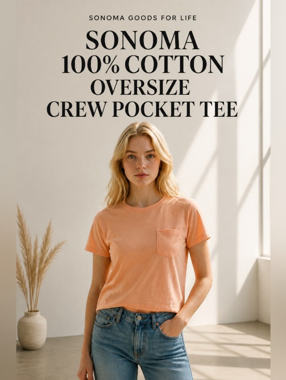 𝐒𝐨𝐧𝐨𝐦𝐚 𝟏𝟎𝟎% 𝐂𝐨𝐭𝐭𝐨𝐧 𝐎𝐯𝐞𝐫𝐬𝐢𝐳𝐞 𝐂𝐫𝐞𝐰 𝐏𝐨𝐜𝐤𝐞𝐭 𝐓𝐞𝐞